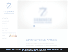 Tablet Screenshot of orthopaedie-siebeneck.de